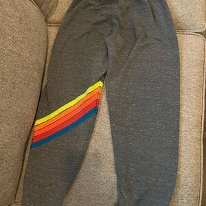 Aviator nation 5 stripe sweatpants- size XS
